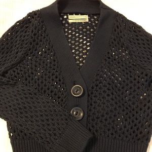 Urban Outfitter Navy Cropped Cardigan